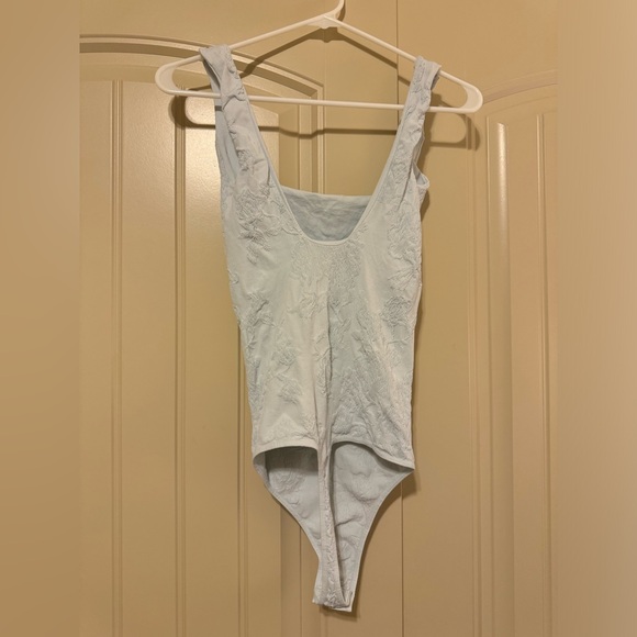 NWOT Free People Intimately Send Love Seamless Bodysuit | M/L | Baby Blue - Picture 5 of 8